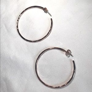 Argento Vivo hoop earrings rose gold